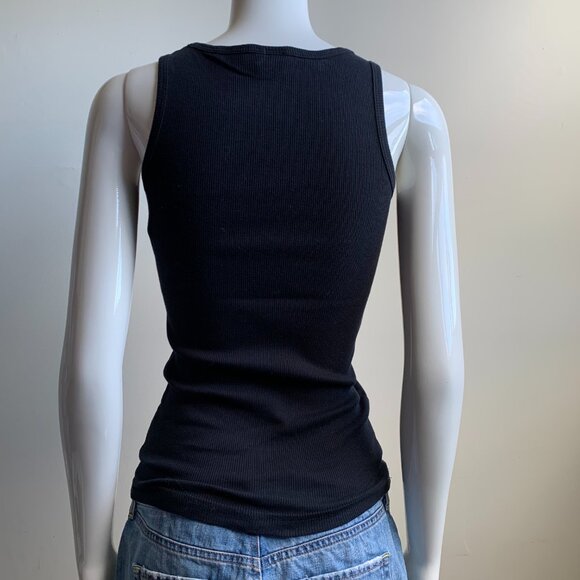 Etnies girls skate cotton ribbed tank top pink logo - Picture 4 of 4